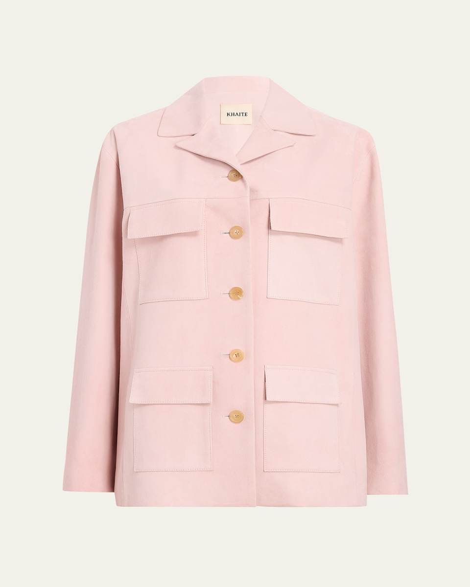 Morsson Suede Flap Pocket Jacket